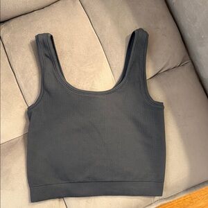 Athleta Girl Slate Grey Ribbed Tank